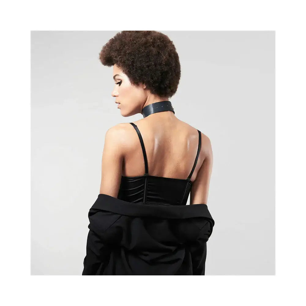 Black Maze Choker with Leash