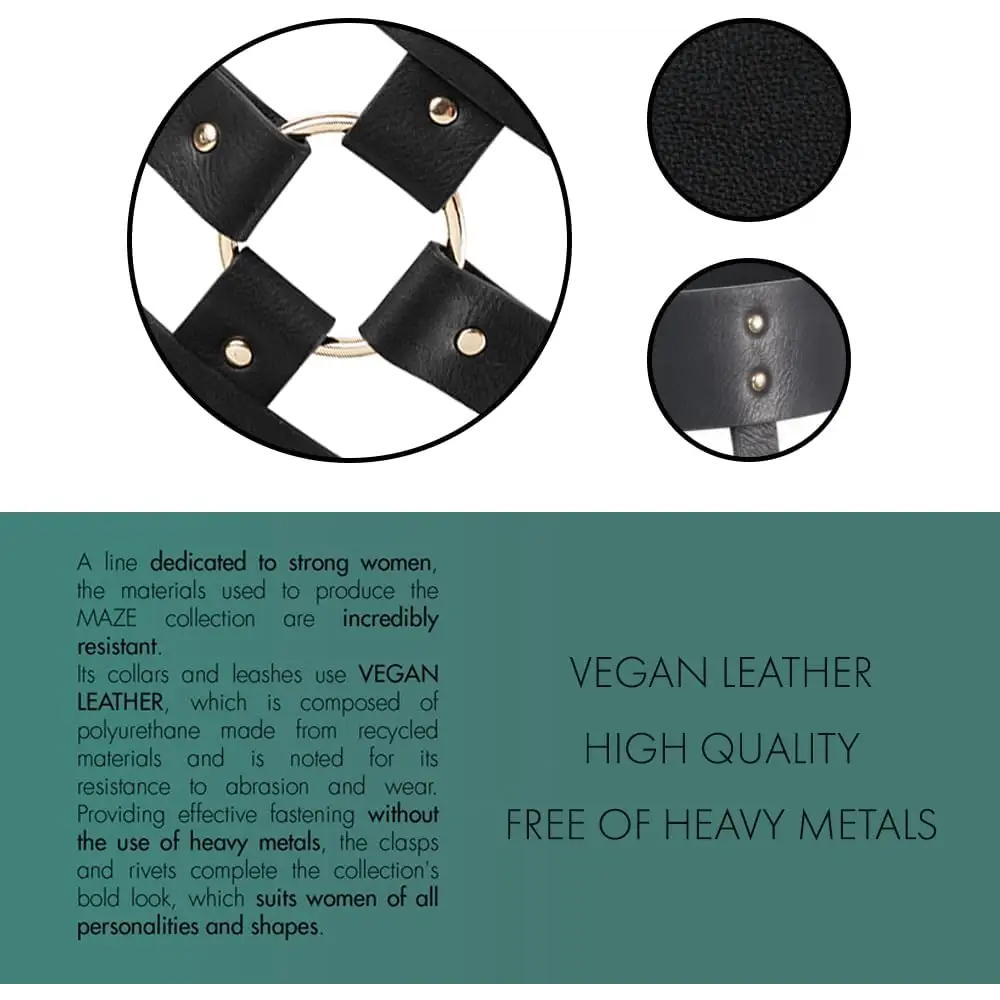 Black Maze Wide Belt and Restraints