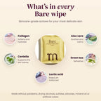 Mila Bare Vanilla Scented Collagen Intimate Wipes (30 Count)
