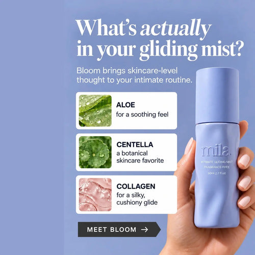 Mila Bloom Fragrance Free Water-Based Intimate Gliding Mist 1 Bottle