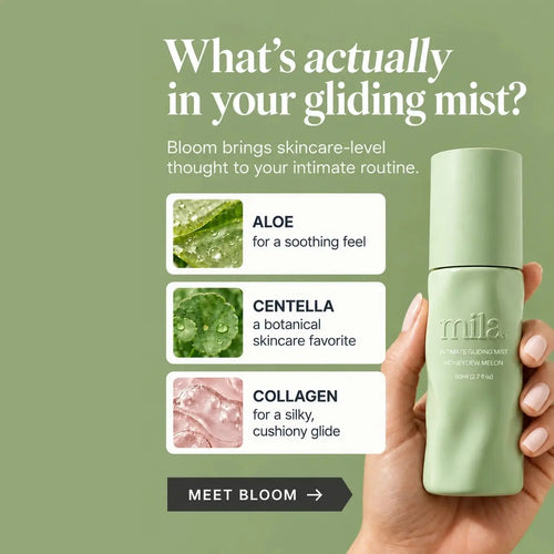 Mila Bloom Honeydew Melon Water-Based Intimate Gliding Mist 1 Bottle