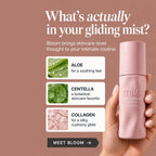 Mila Bloom Wild Peony Water-Based Intimate Gliding Mist 1 Bottle