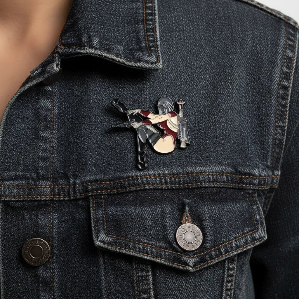 Miss Mando Enamel Pin