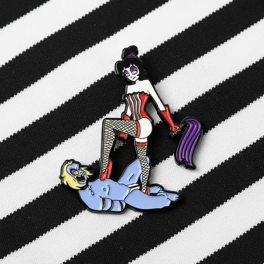 Mistress L Flog Enamel Pin