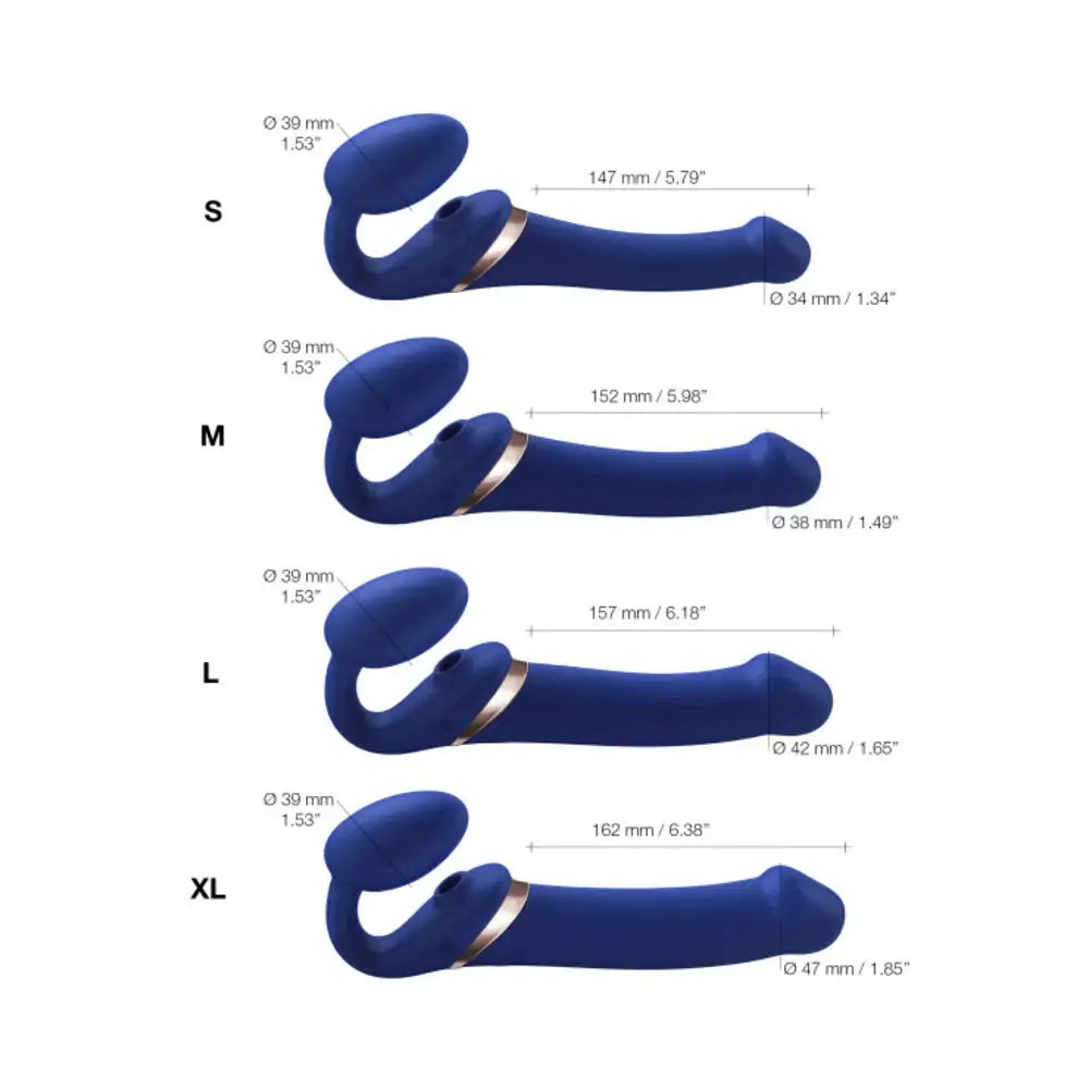 Multi Orgasm Bendable Strap - On Dildo