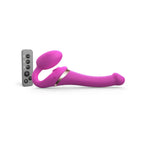 Multi Orgasm Bendable Strap - On Dildo - Fuchsia / Small