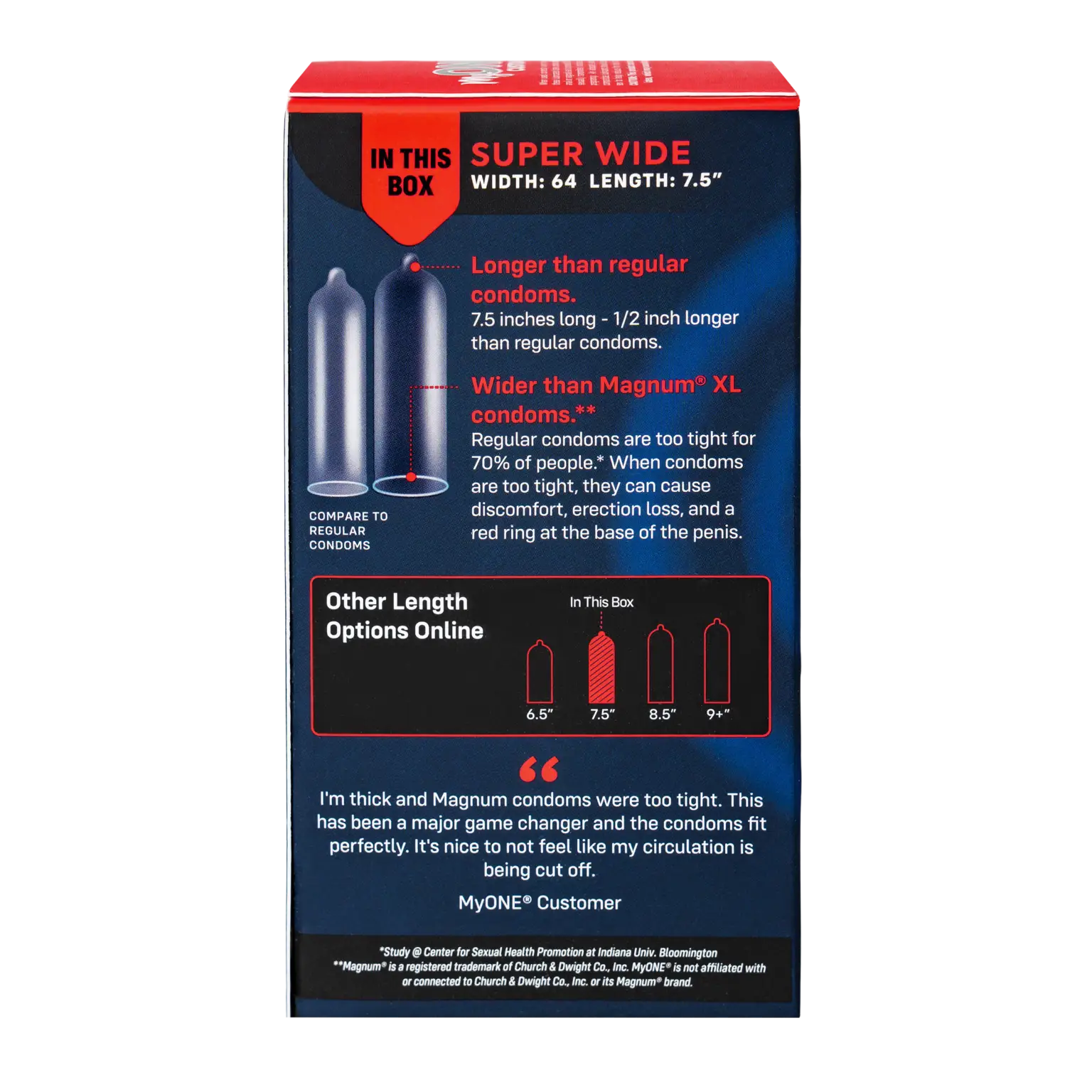 MyONE® Perfect Fit Super Wide Condoms Rolik®