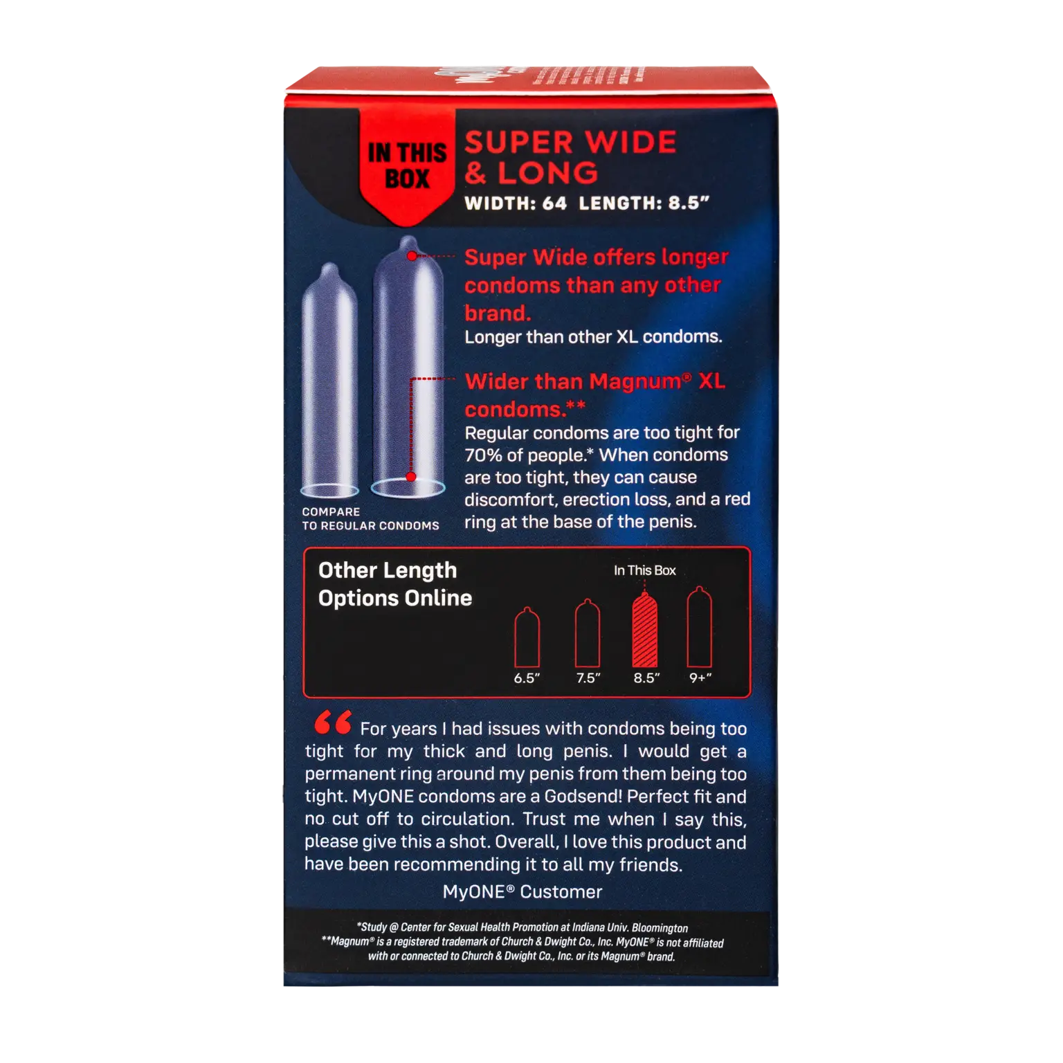 MyONE® Perfect Fit Super Wide & Long Condoms Rolik®