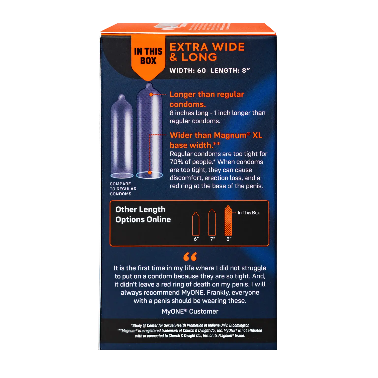 MyONE® Perfect Fit Extra Wide & Long Condoms Rolik®