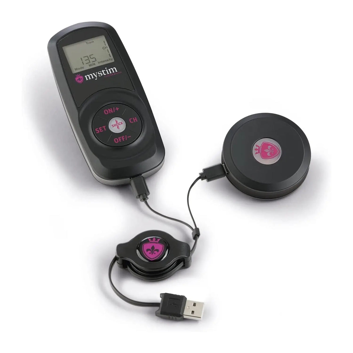 Mystim Cluster Buster E-Stim Starter Kit with Remote Control