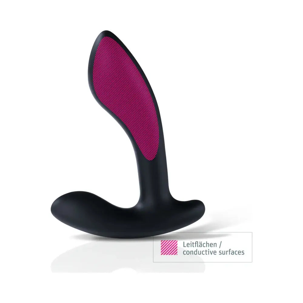 Mystim Flexing Flavio Prostate Stimulator with E - Stim - Black - Electrostim