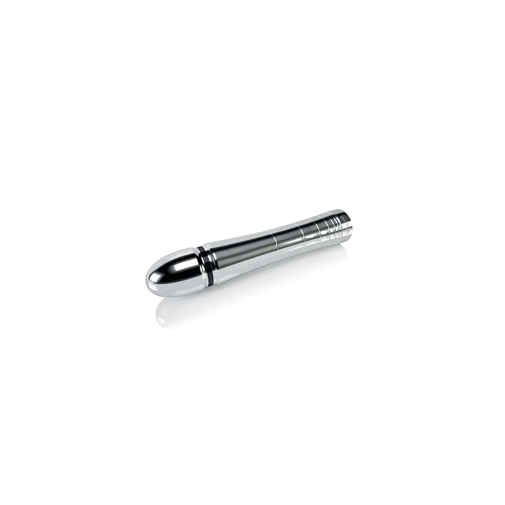 Mystim Glossy Glen eStim Aluminum Dildo Silver