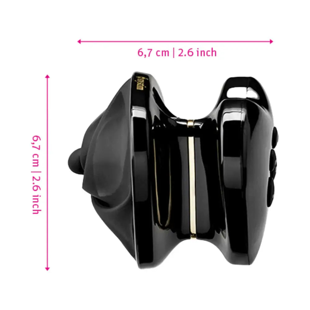 Heart’s Desire eStim Lay On Vibrator Black