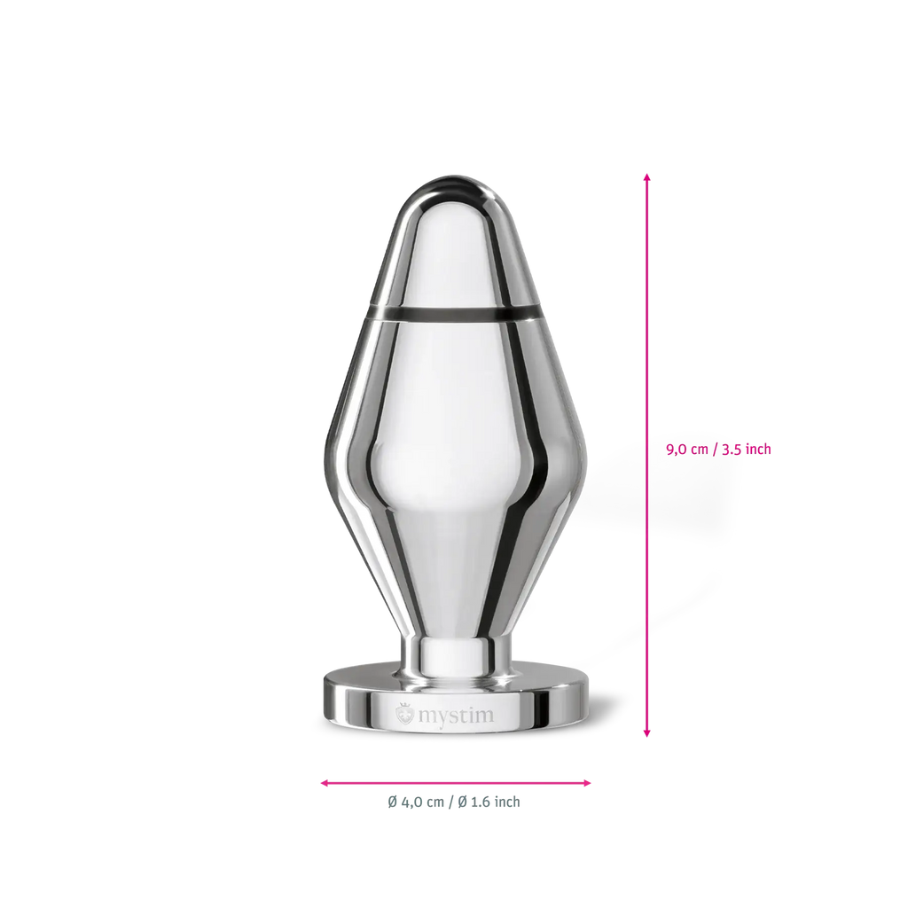 Mystim Little John Aluminium E-Stim Butt Plug