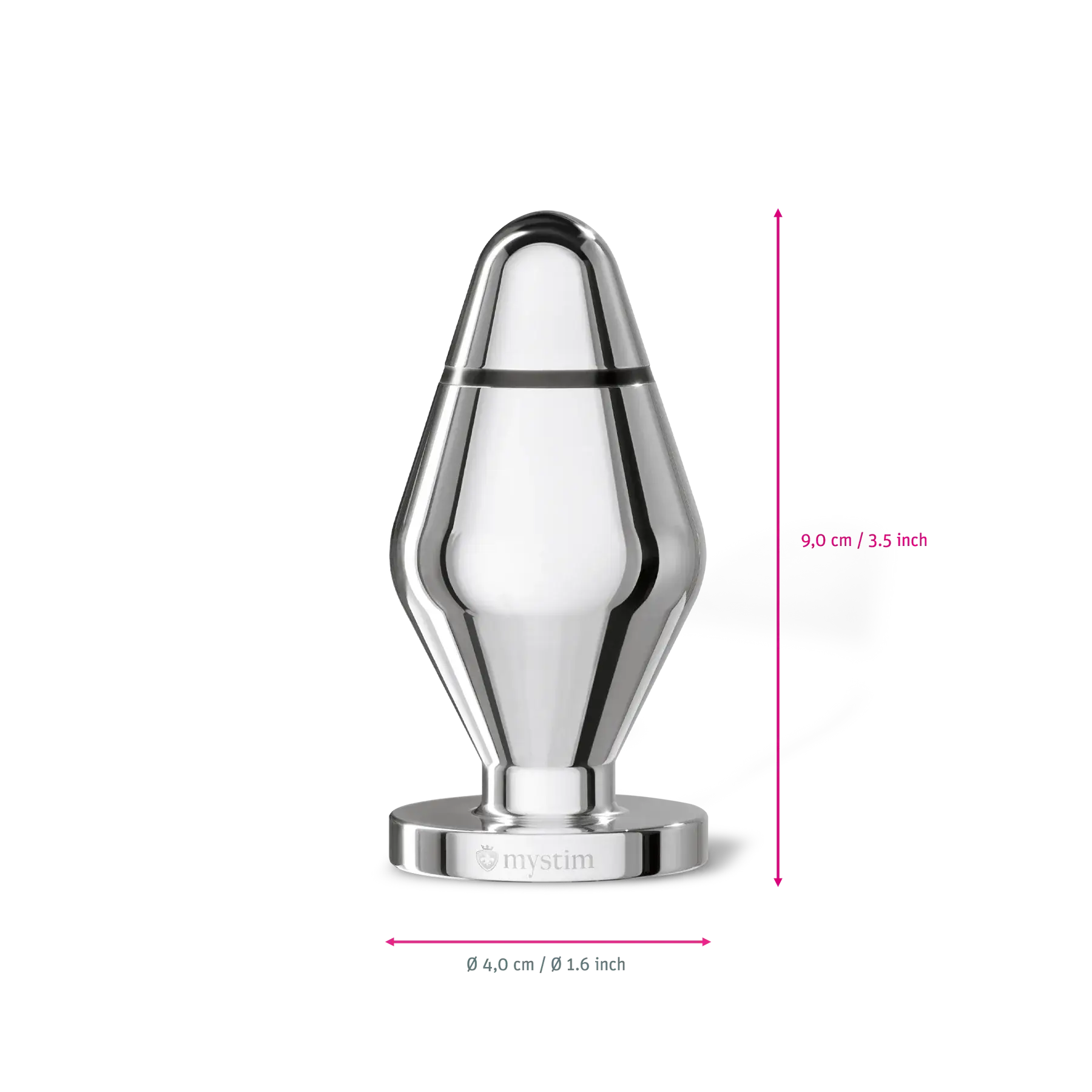 Mystim Little John Aluminium E-Stim Butt Plug