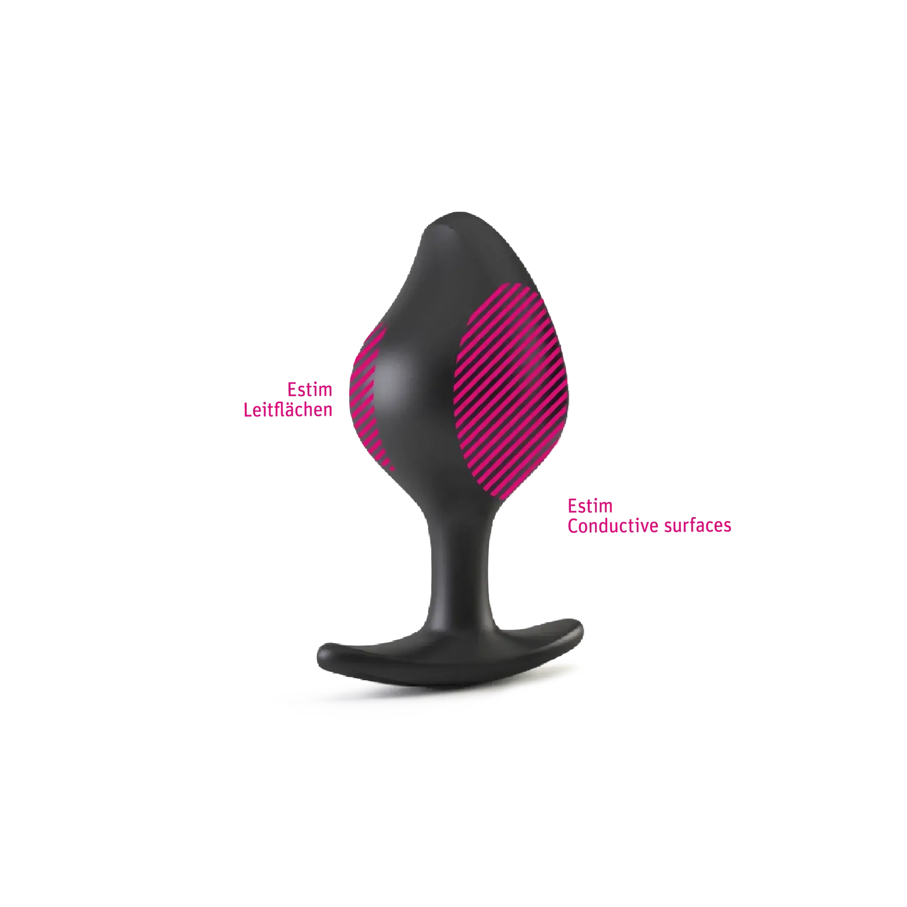 Mystim Rocking Vibes E-Stim Vibrating Remote Butt Plug Black