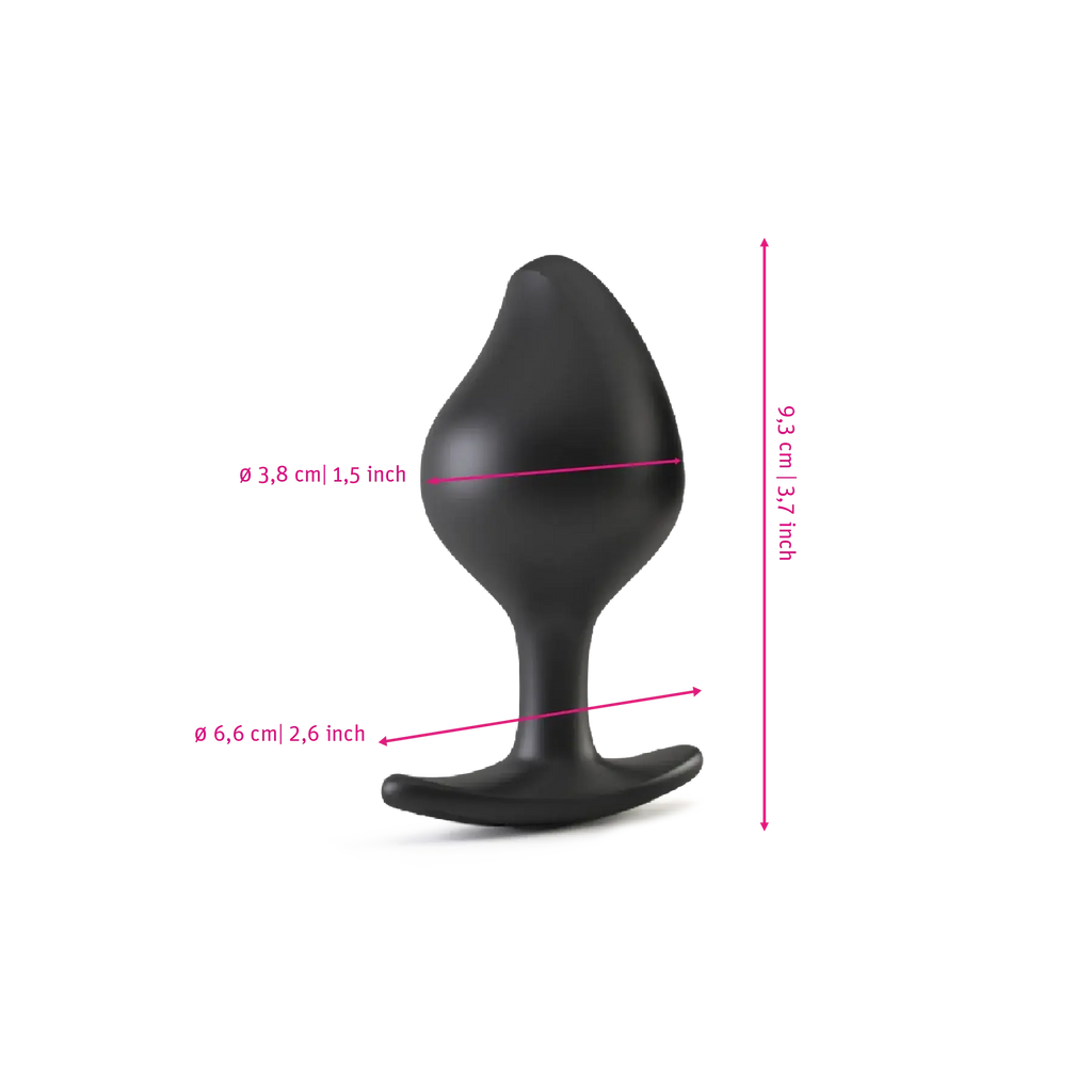 Mystim Rocking Vibes E-Stim Vibrating Remote Butt Plug Black