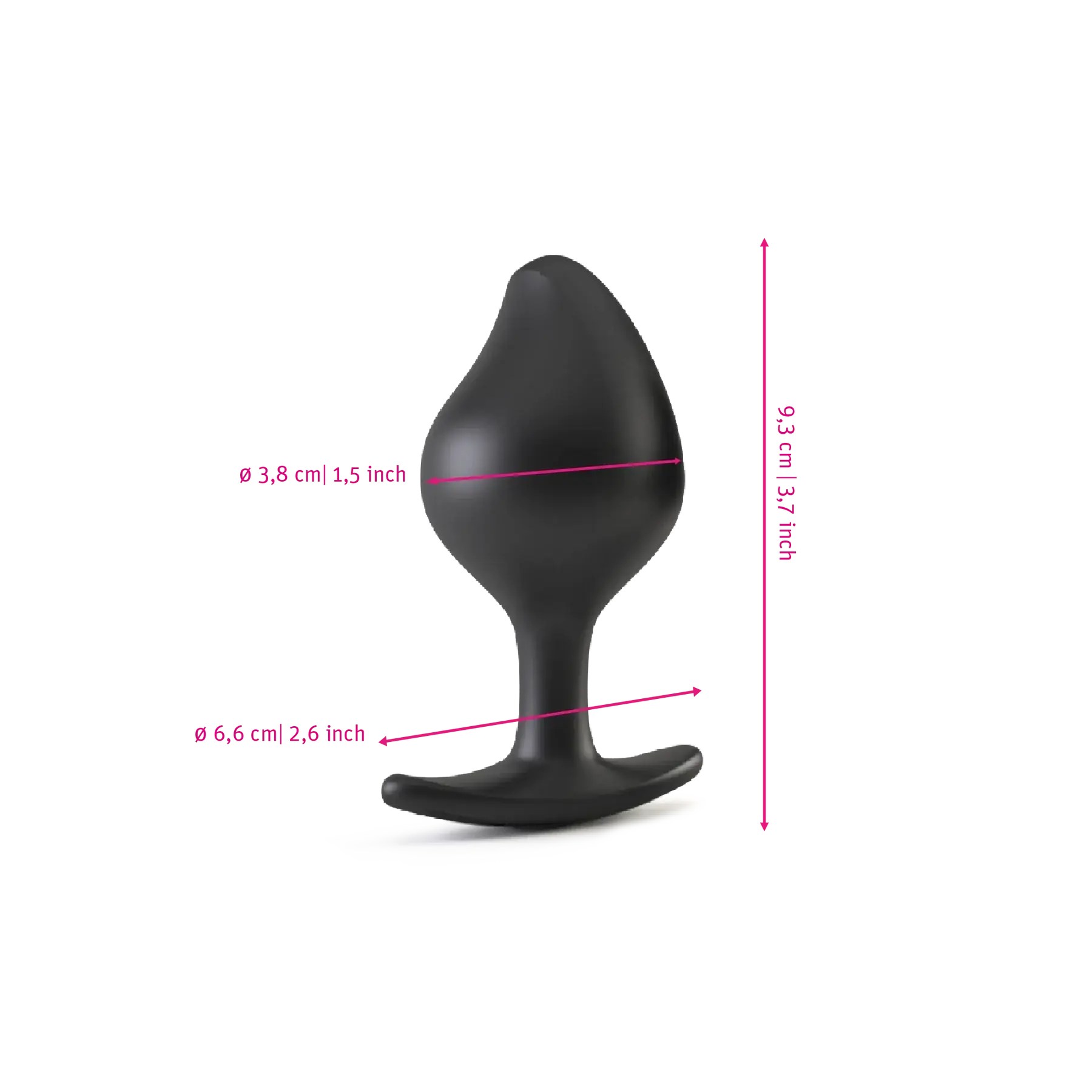 Mystim Rocking Vibes E-Stim Vibrating Remote Butt Plug Black