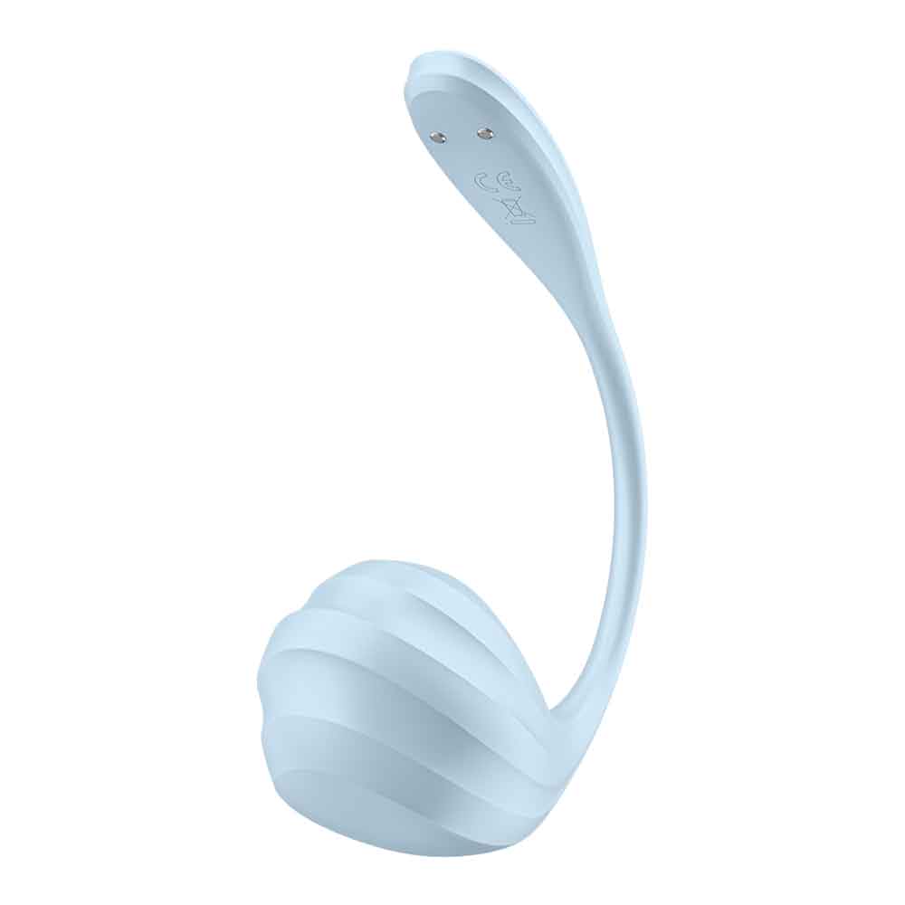 Satisfyer Smooth Petal Smart Wearable Vibrator Light Blue - Rolik®