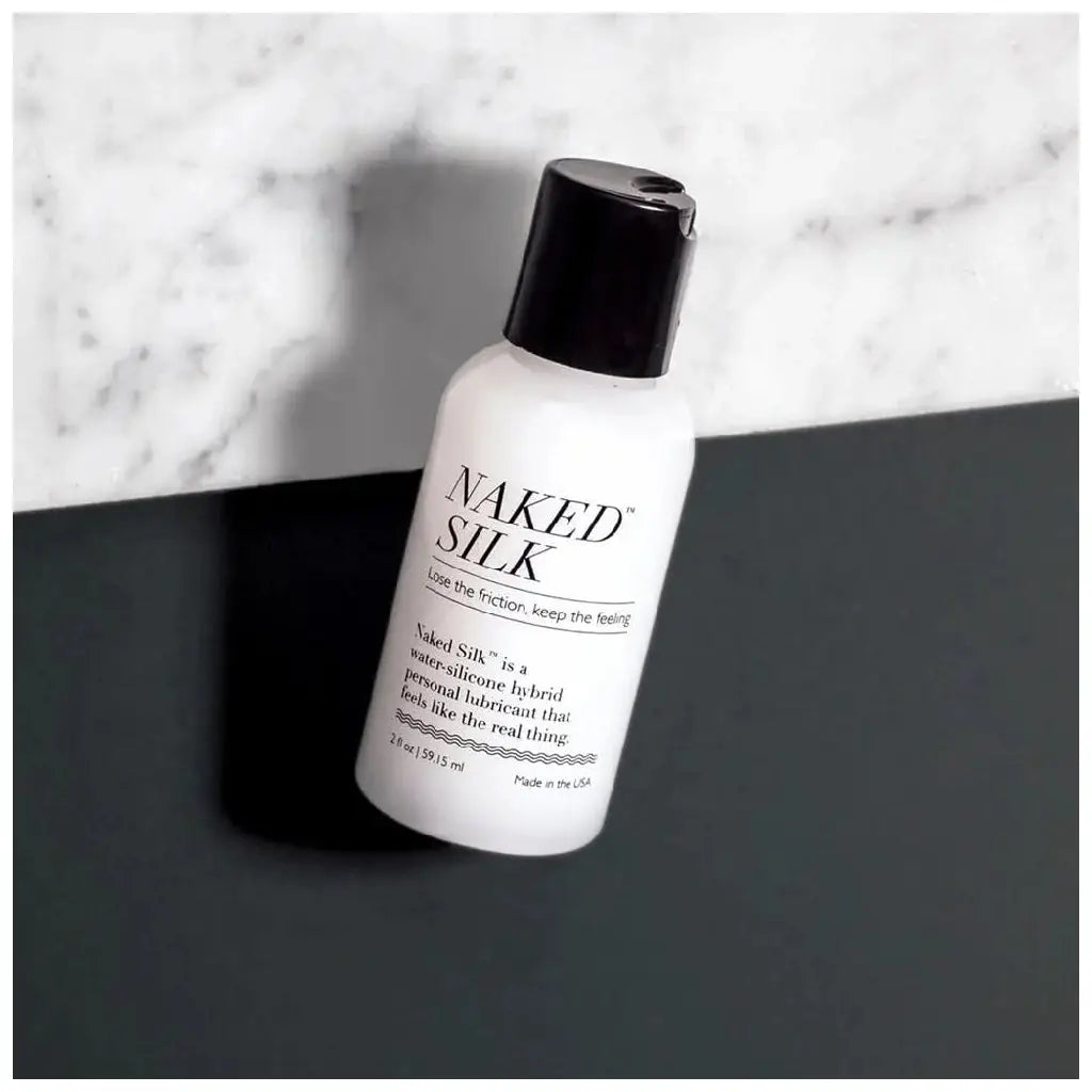 Naked Silk Hybrid Lubricant - Water-Silicone Personal Lube 2 fl. oz.