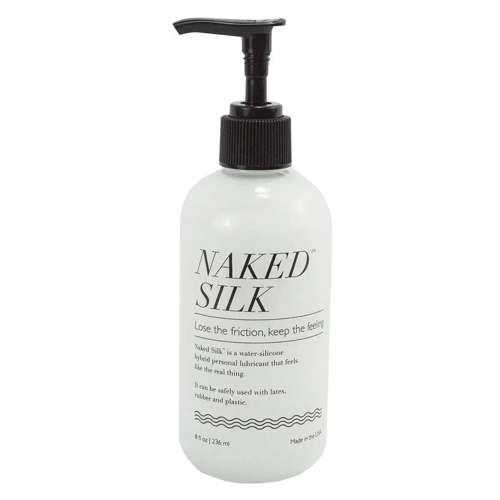 Naked Silk Hybrid Lubricant - Water-Silicone Personal Lube 8.7 fl. oz.