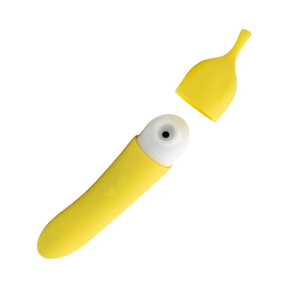 Banana Cream Air Pulse & G - Spot Vibrator - Yellow