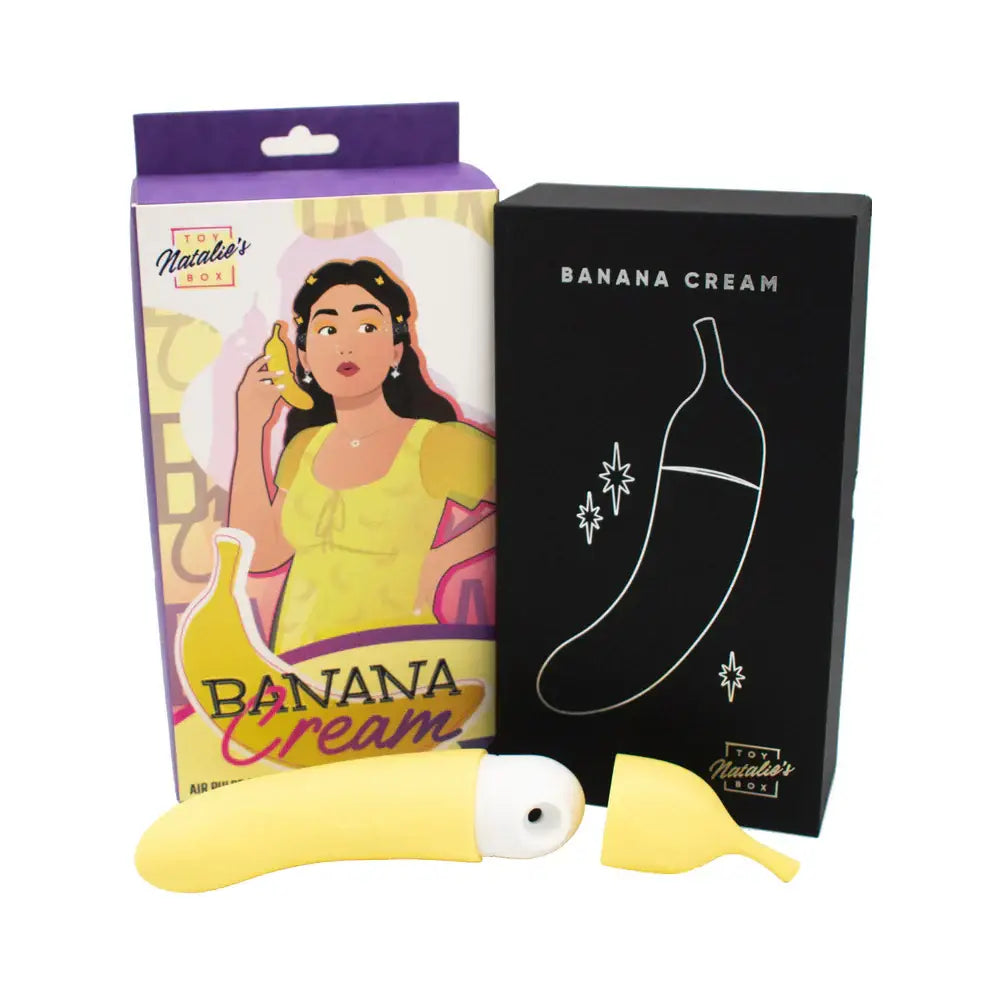 Banana Cream Air Pulse & G - Spot Vibrator - Yellow