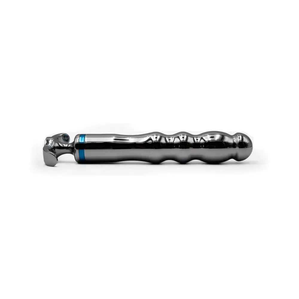 Silver Hidden Treasure Ribbed Metal Vibrator