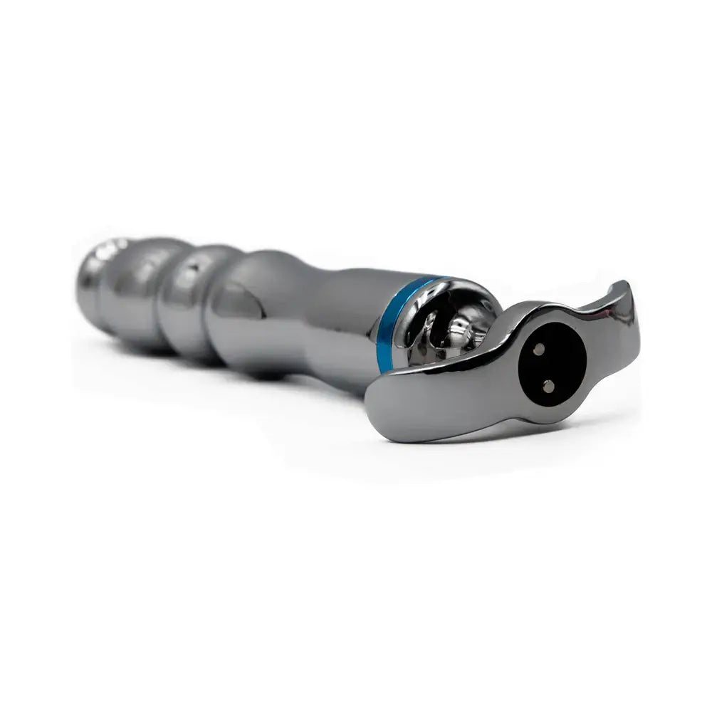 Silver Hidden Treasure Ribbed Metal Vibrator