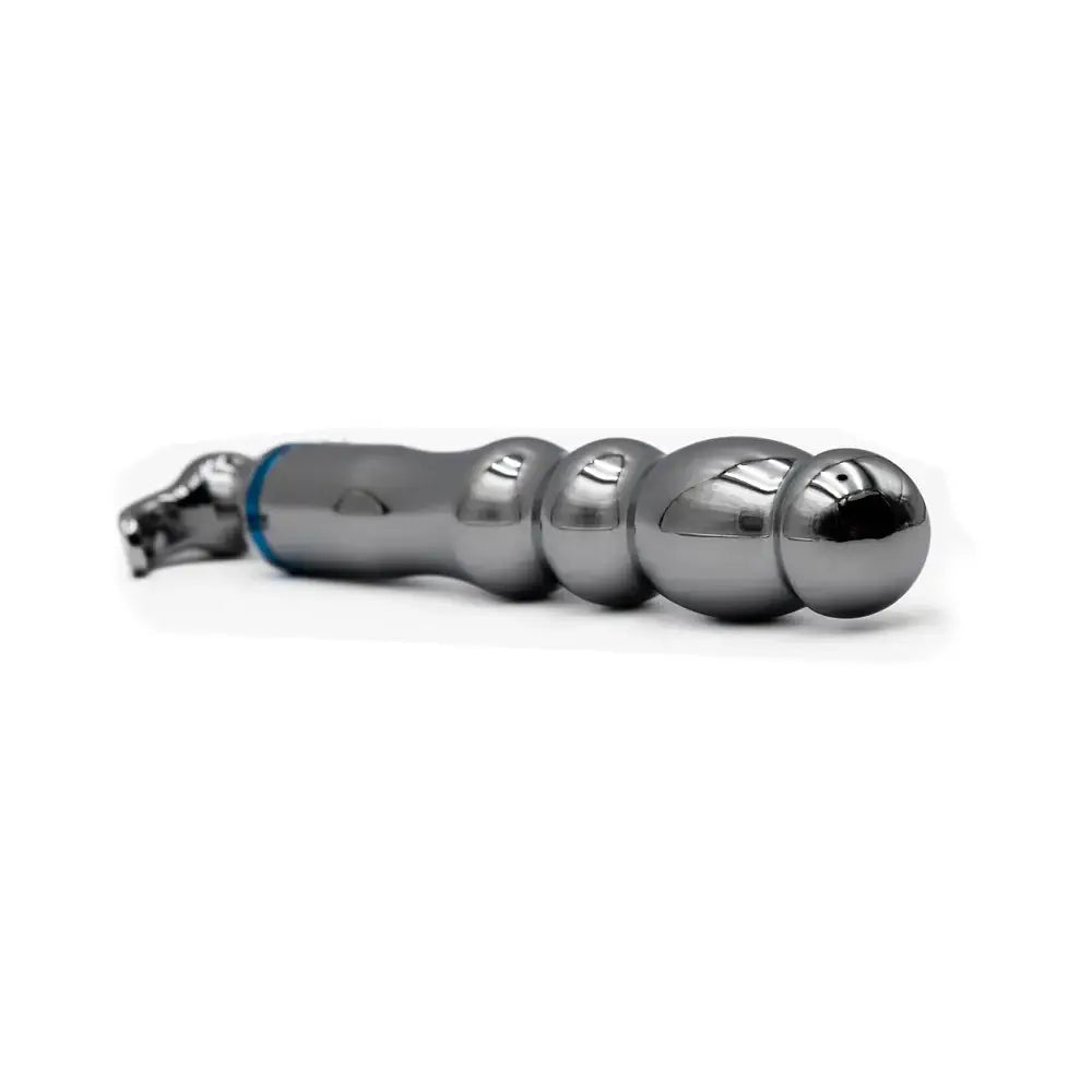 Silver Hidden Treasure Ribbed Metal Vibrator