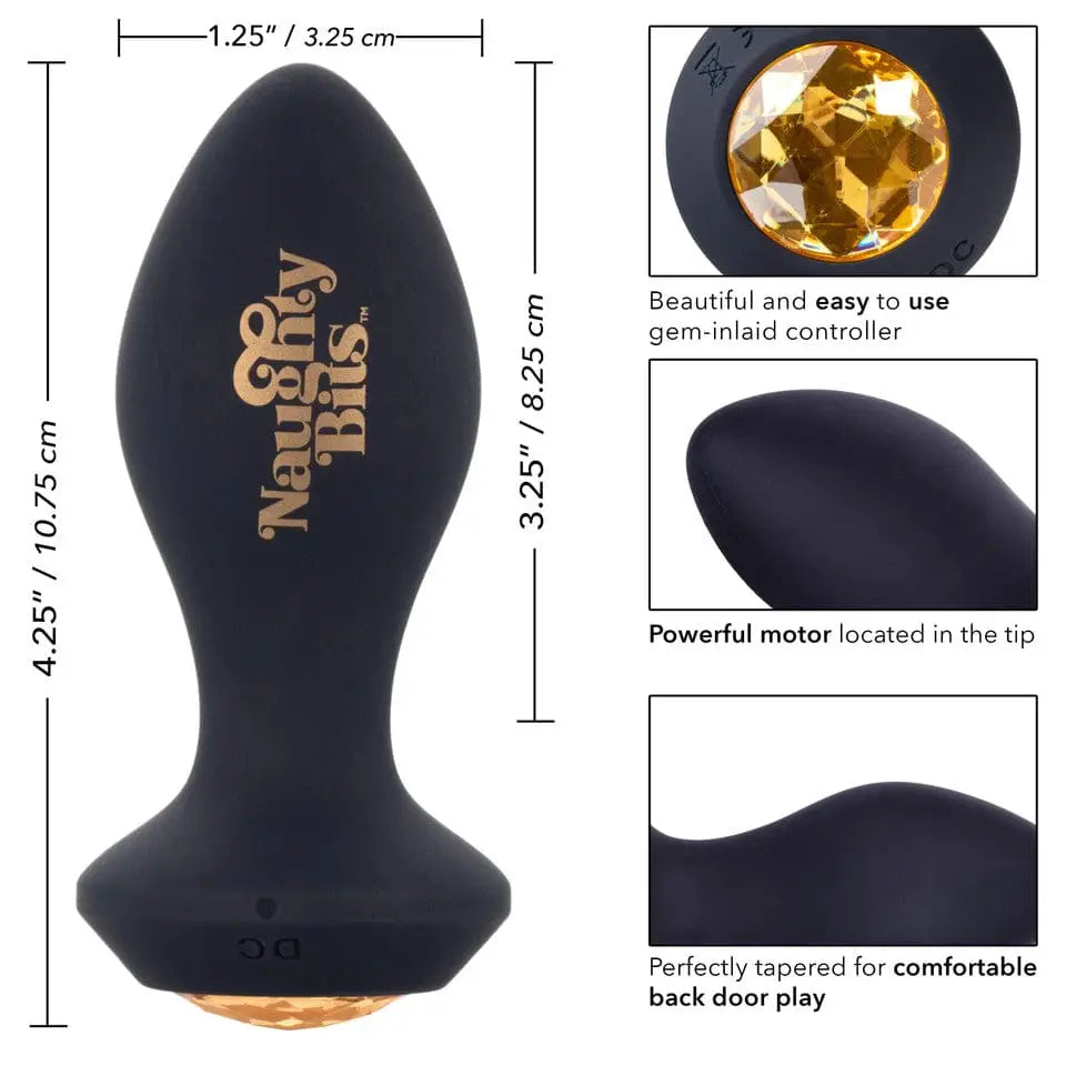 Naughty Bits® Shake Your Ass™ Petite Vibrating Butt Plug - Rolik®