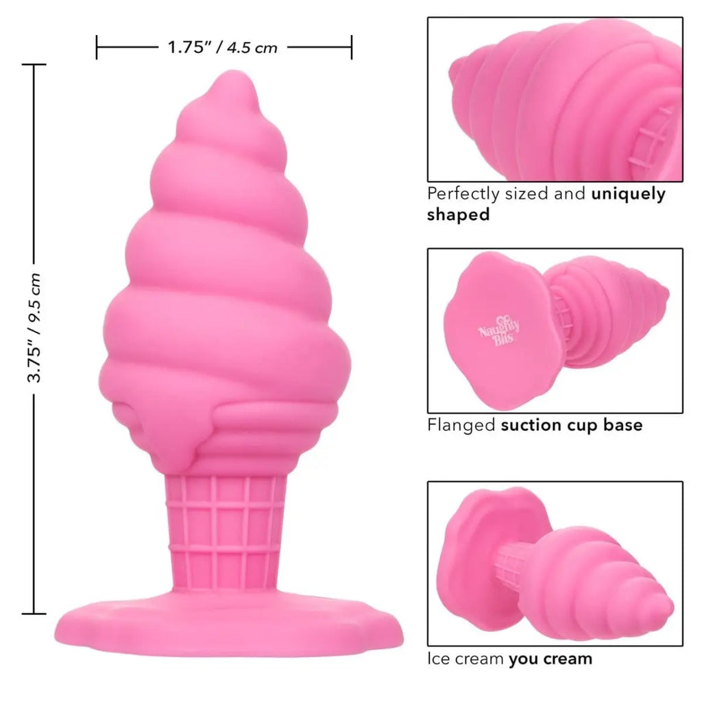 Naughty Bits® Yum Bum™ Ice Cream Cone Butt Plug - Rolik®