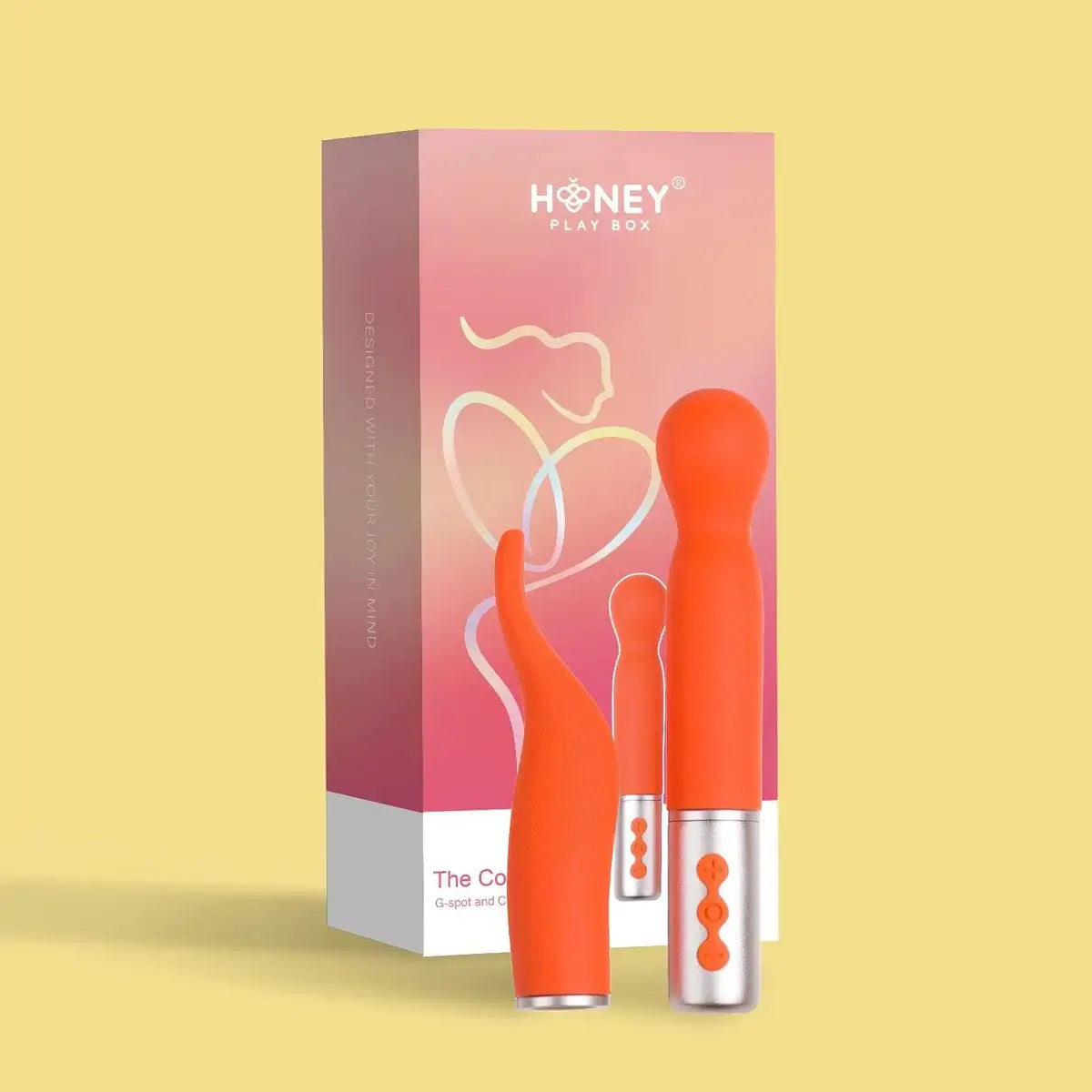 Honey Play Box The Naughty Collection Interchangeable Heads Coral Vibrator - Rolik®