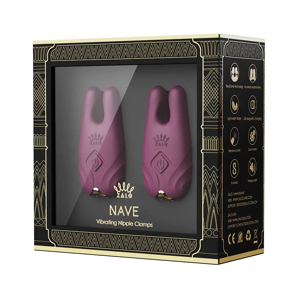 Nave Remote Vibrating Nipple Clamps