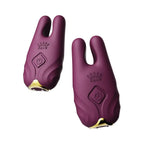 Nave Remote Vibrating Nipple Clamps - Purple