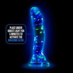 Neo Elite Hanky Panky Confetti Glow in the Dark Silicone Dildo - Rolik®