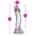 Neo Elite Hanky Panky Confetti Glow in the Dark Silicone Dildo - Rolik®