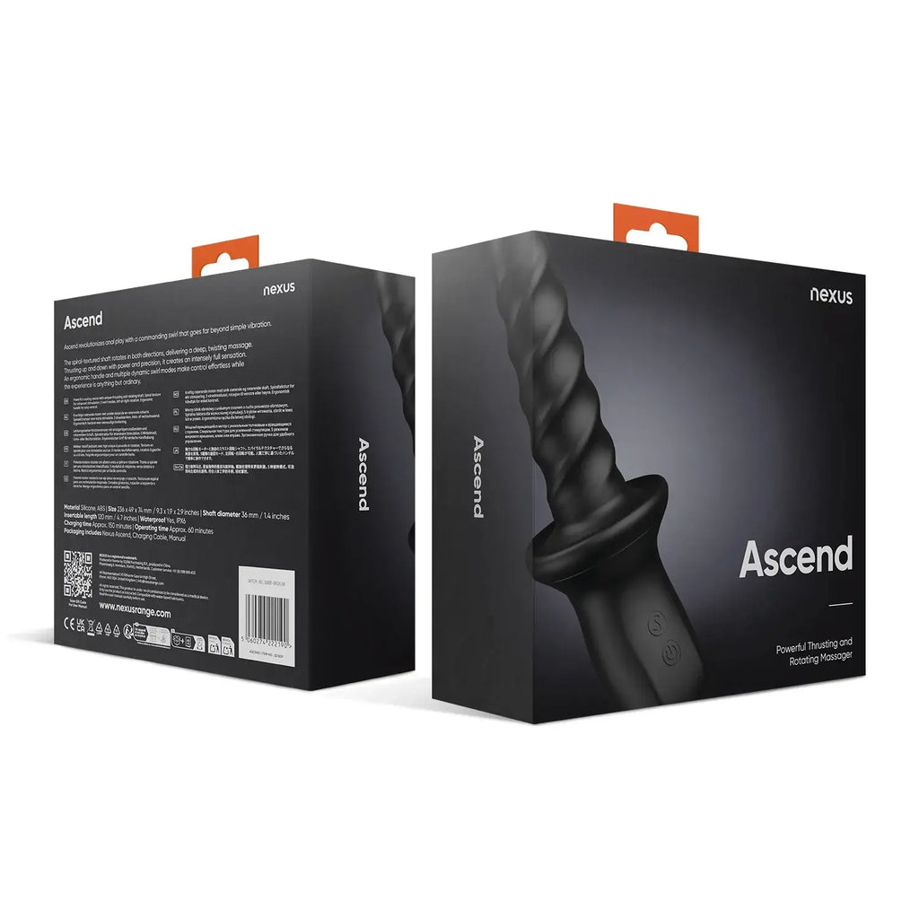 Nexus® Ascend Thrusting Rotating Massager Black