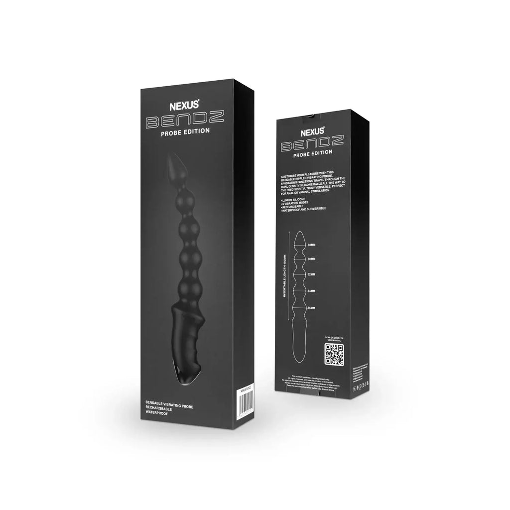 Nexus® Bendz Bendable Vibrating Probe - Black - Anal