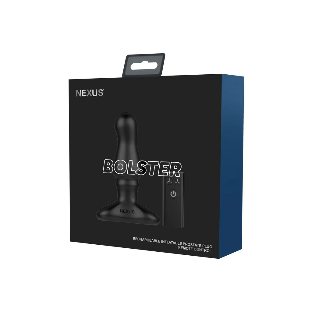 Nexus® Bolster Butt Plug with Inflatable Tip - Black