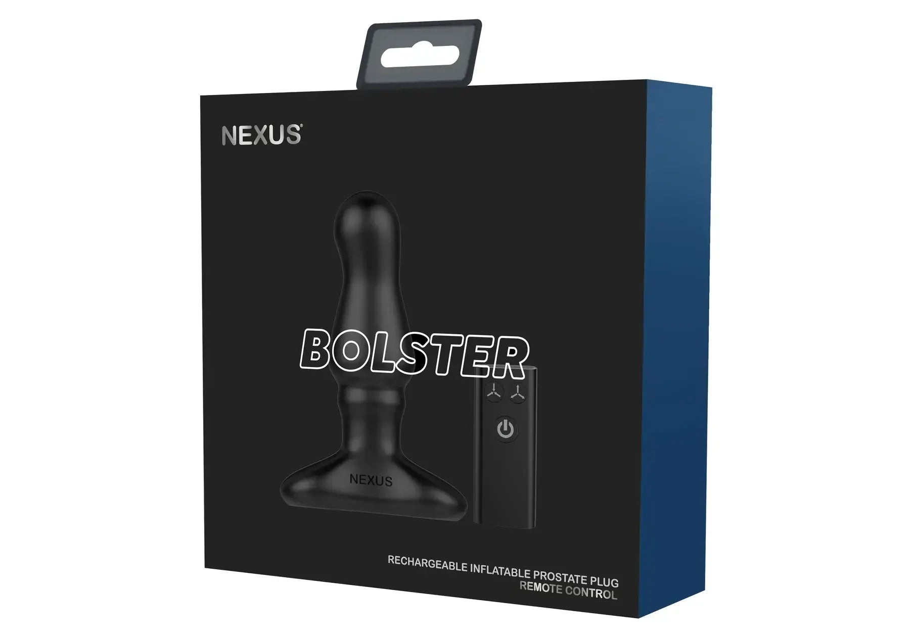 Nexus® Bolster Butt Plug with Inflatable Tip - Black