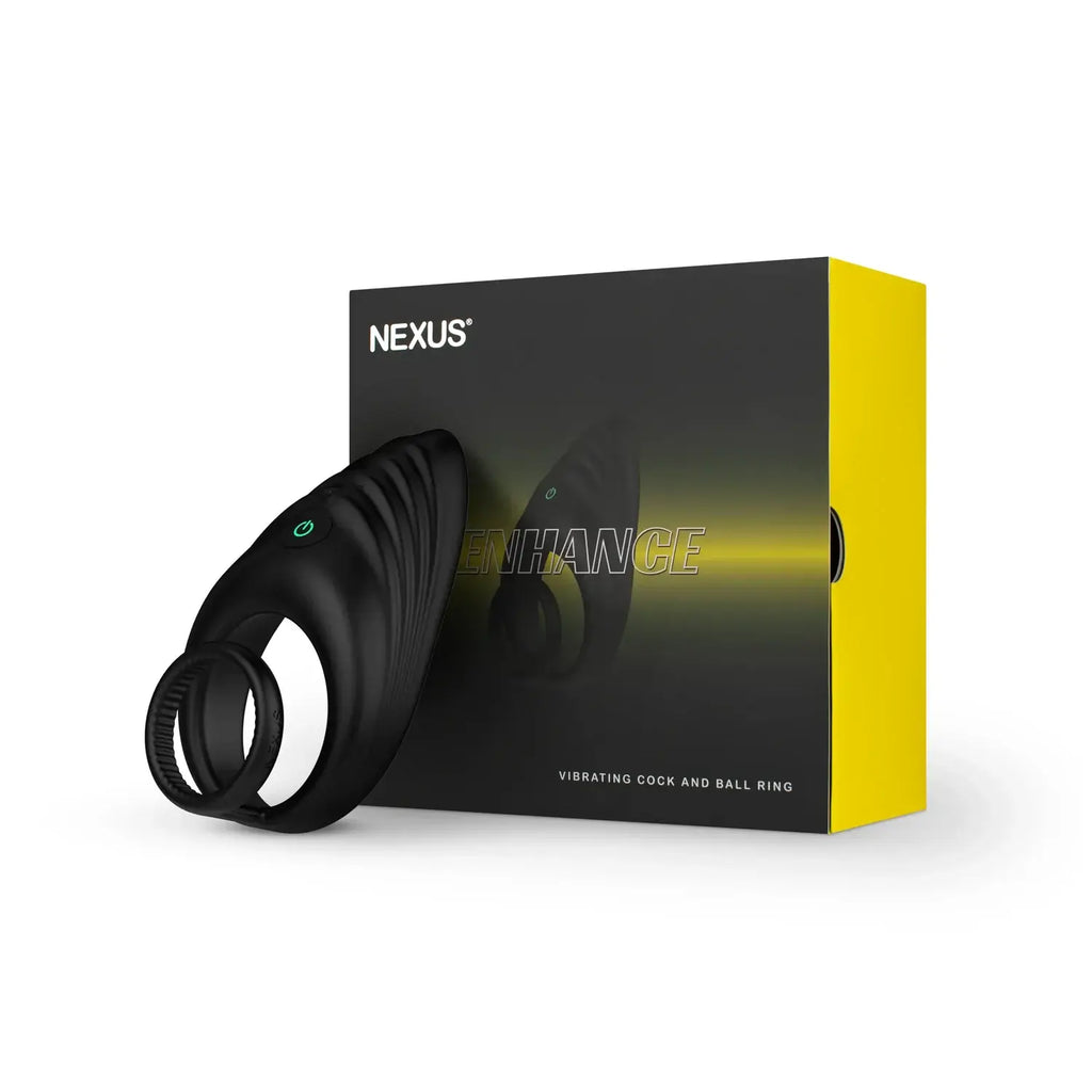 Nexus® Enhance Vibrating C - Ring and Ball - Black - C-Ring