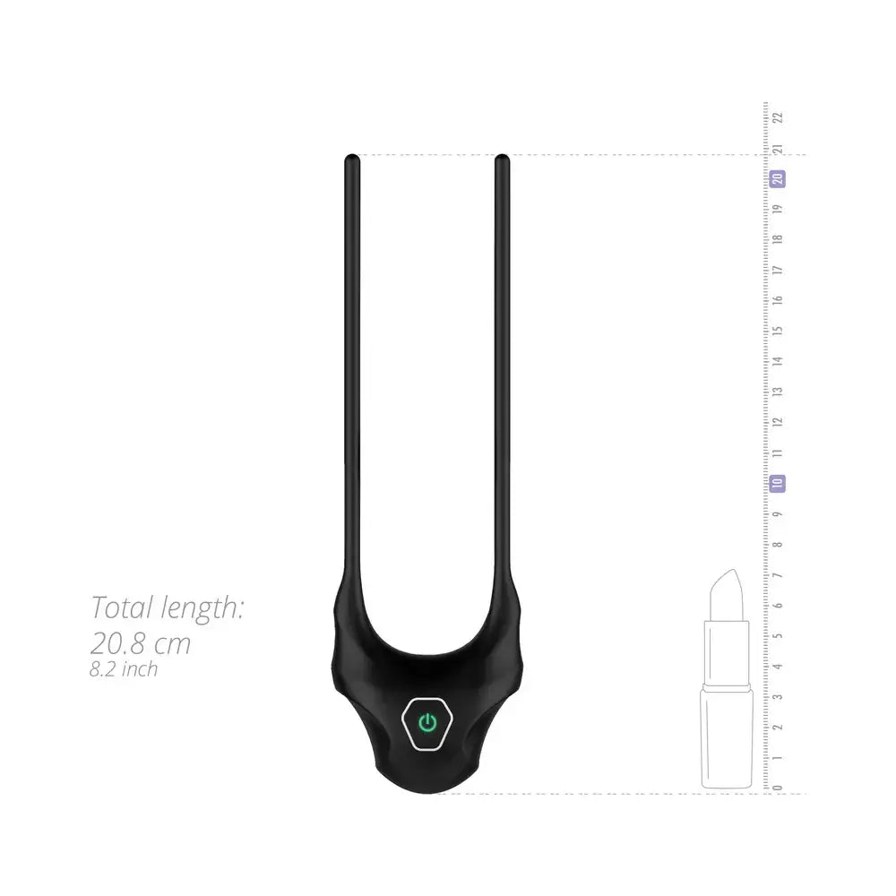 Nexus® Forge Single Lasso Adjustable Vibrating C - Ring - Black - C-Ring