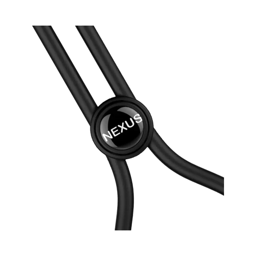 Nexus® Forge Single Lasso Adjustable Vibrating C - Ring - Black - C-Ring