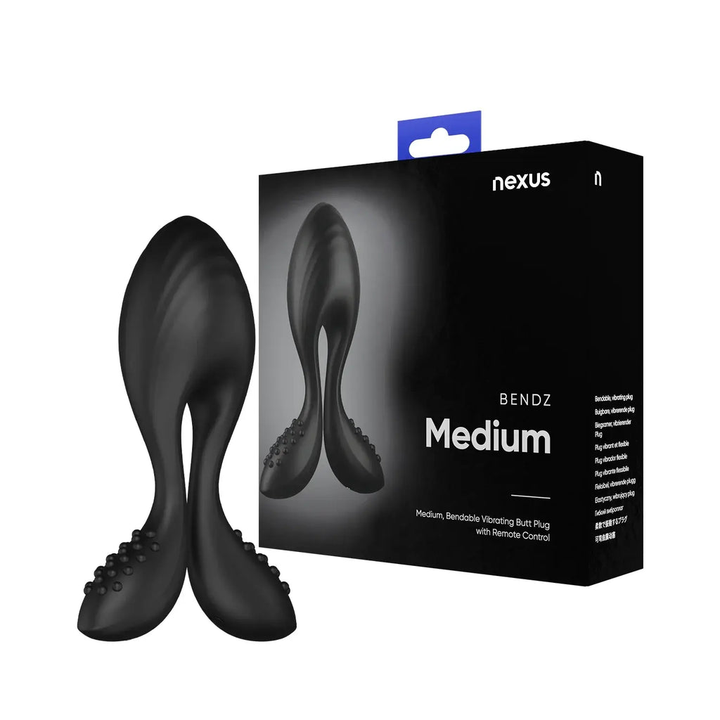 Nexus® Nexus Bendz Silicone Butt Plug | Bendable Arms Remote Control | 3 Sizes Medium