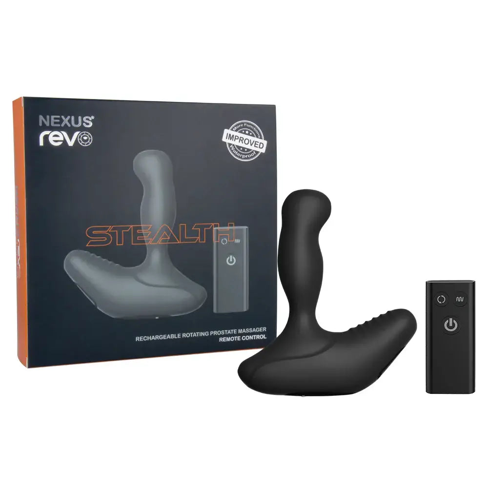 Nexus® Revo Stealth Remote Control Rotating Prostate Massager - Black - Anal Probe