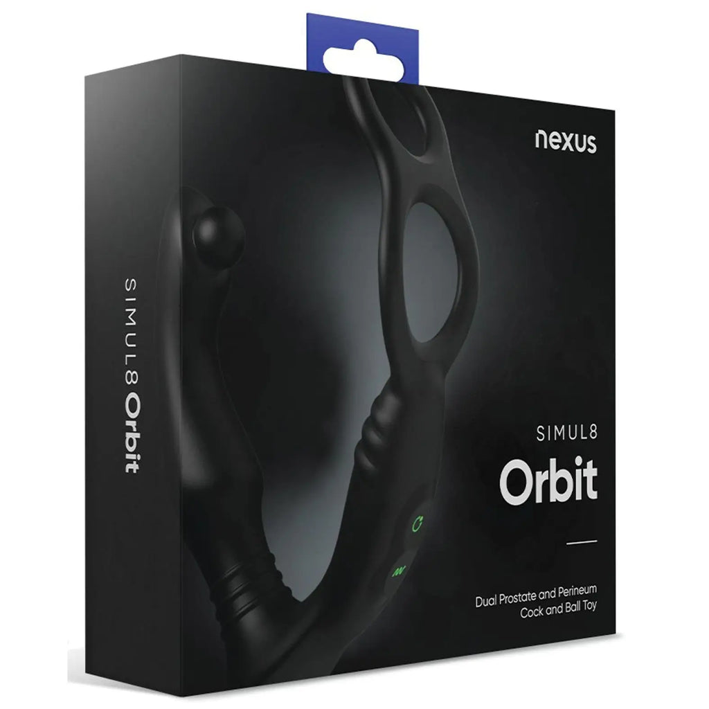 Nexus® Simul8 Orbit Thumping C-Ring & Prostate Toy Black