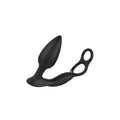 Nexus® SIMUL8 Vibrating Plug and C - Ring - Black - Butt