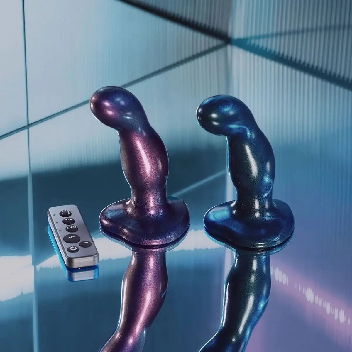 Nexus® Strap On Me Remote-Controlled Fingering & Vibrating Dildo Purple
