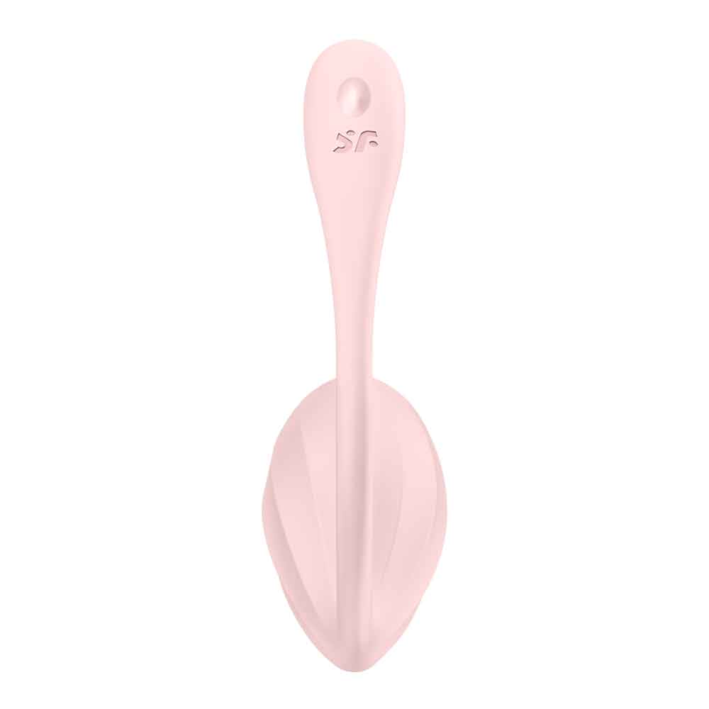 Satisfyer Ribbed Petal Smart Remote Wearable Vibrator Pink - Rolik®